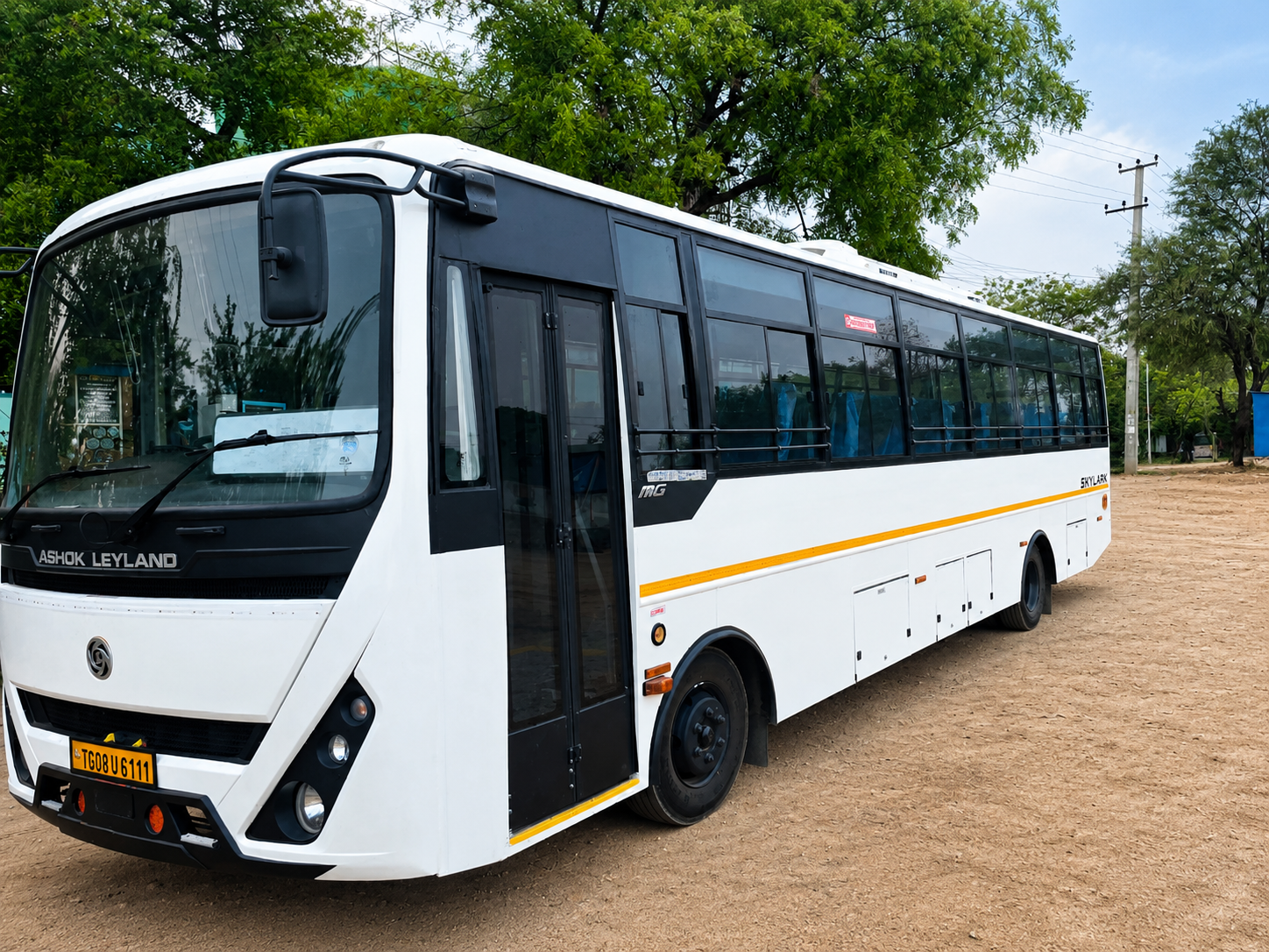 40 Seater Bus for hire in Hyderabad by Mega City Tours and Travells.