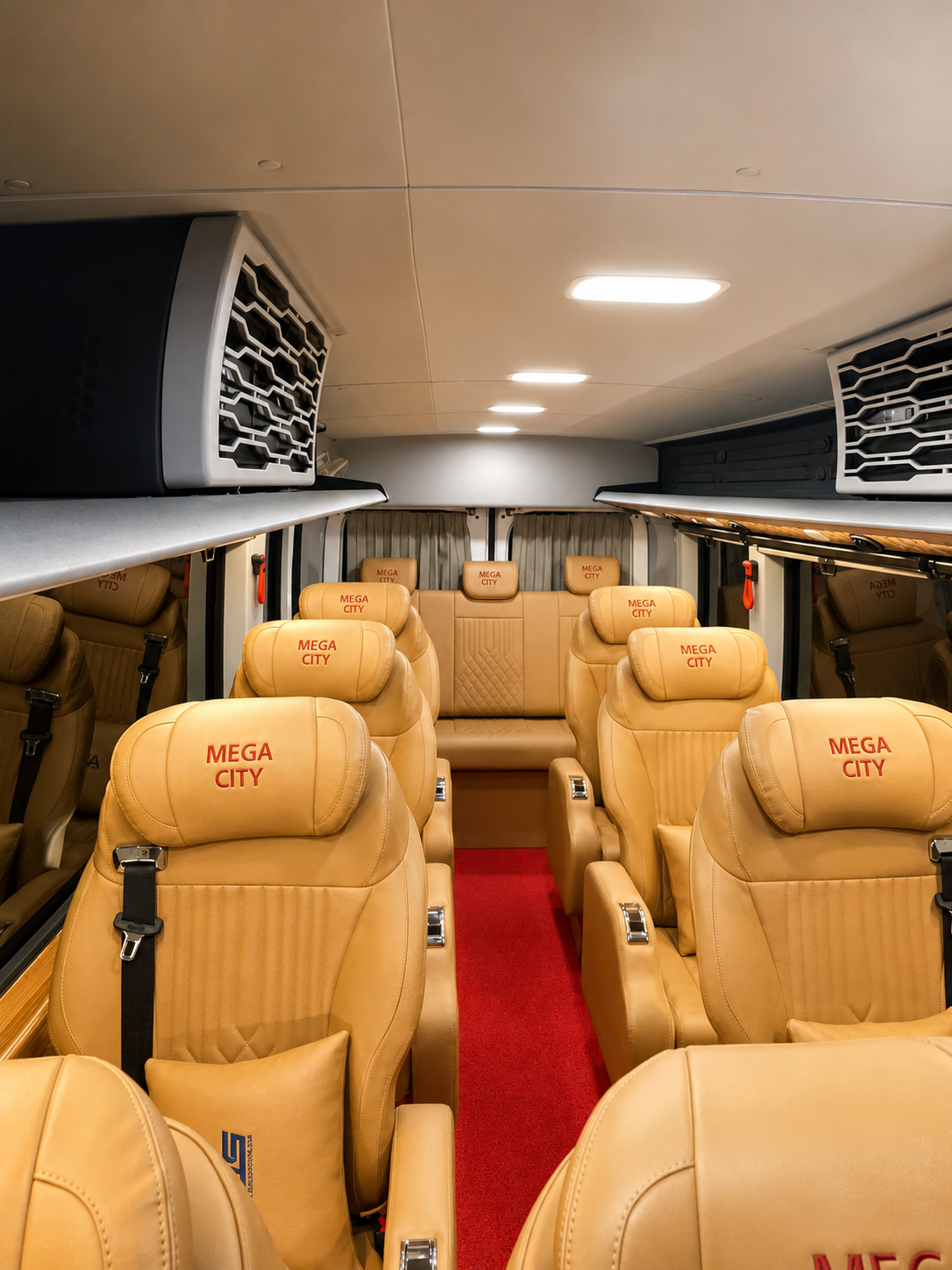 Urbania for hire in Hyderabad by Mega City Tours and Travells.
