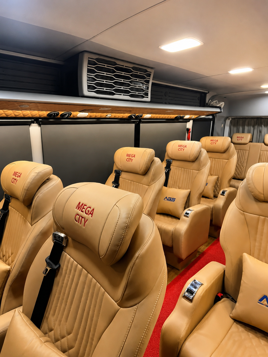 Urbania for hire in Hyderabad by Mega City Tours and Travells.