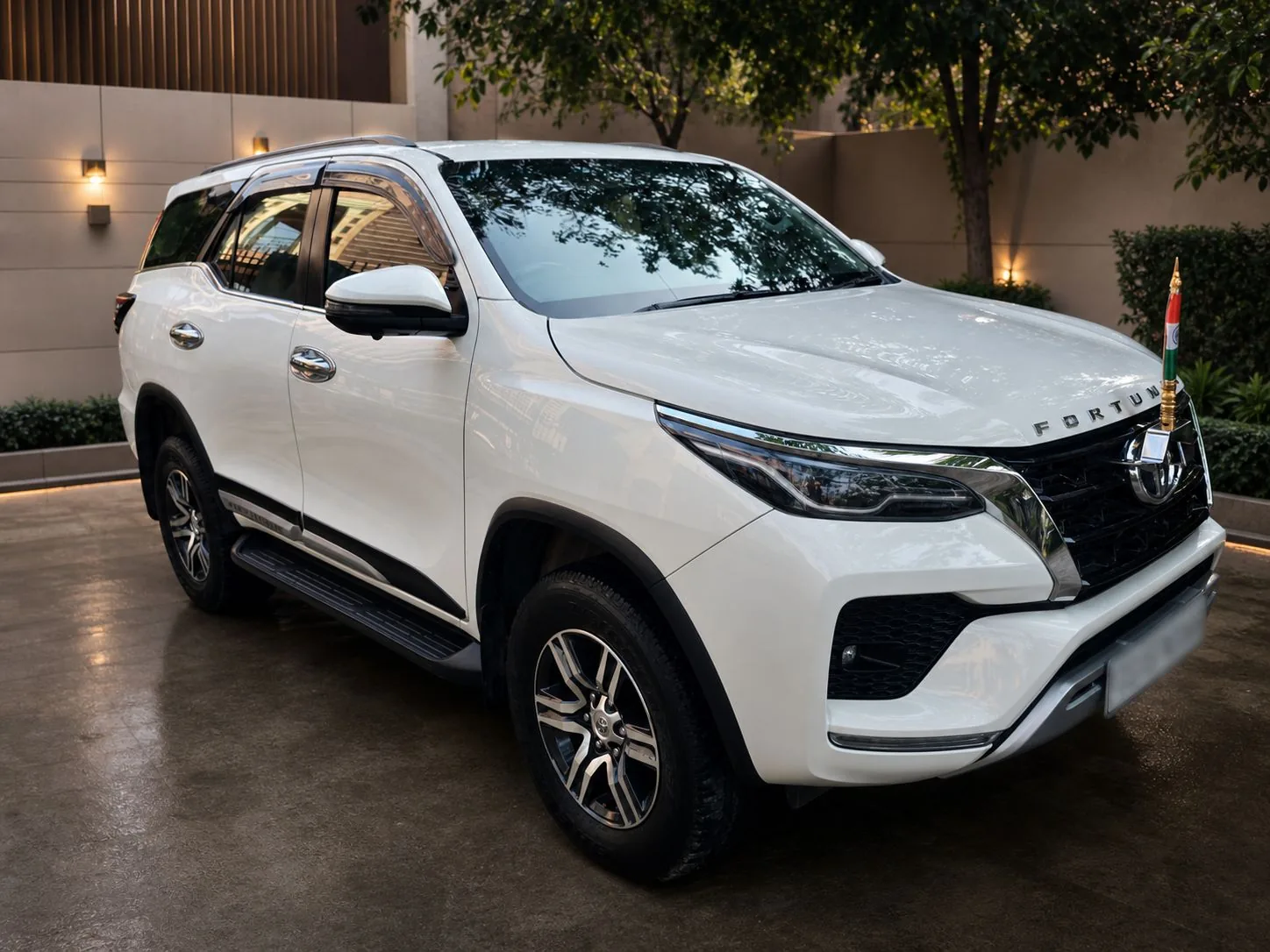 Toyota Fortuner for hire in Hyderabad by Mega City Tours and Travells.