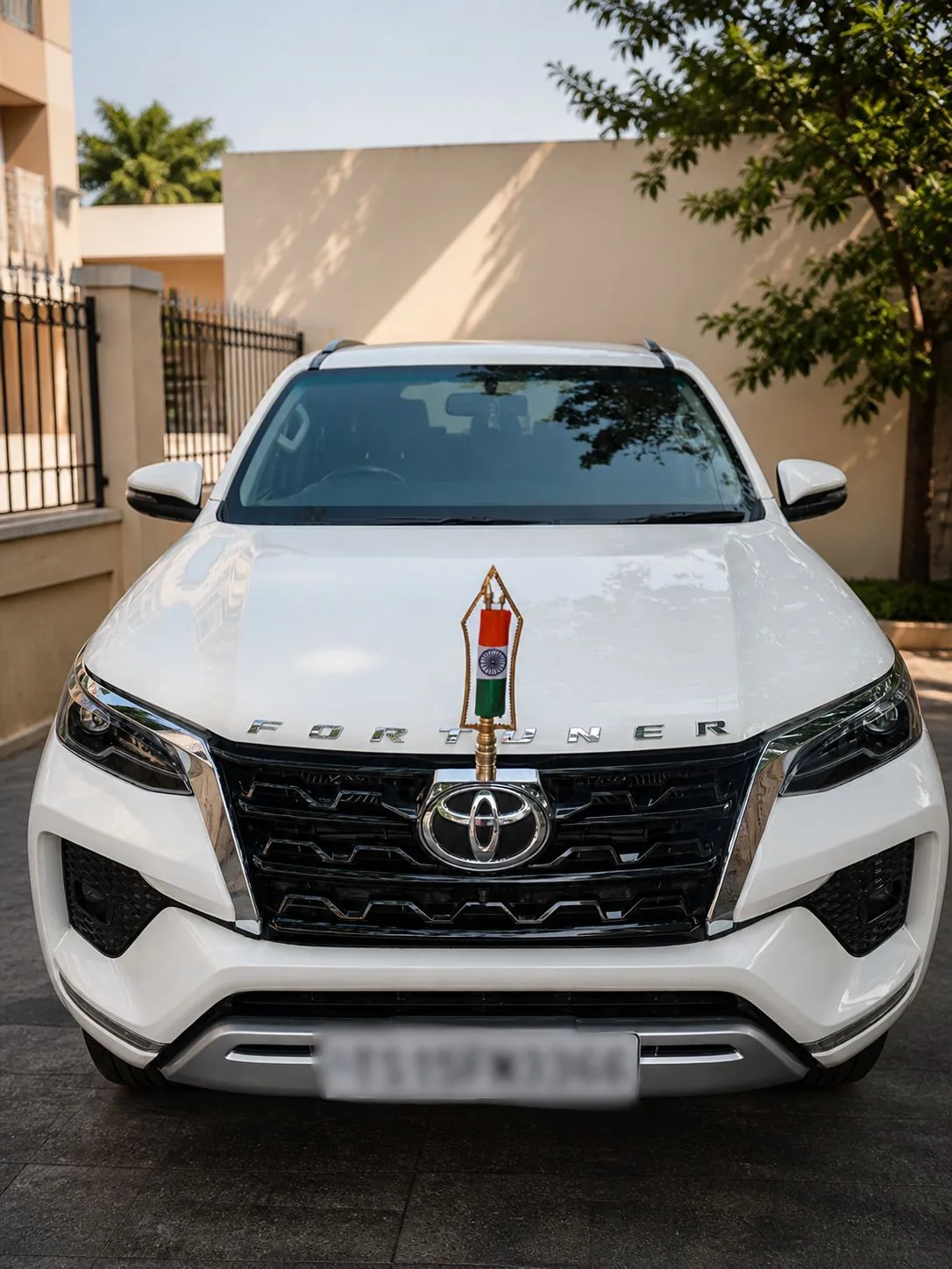 Toyota Fortuner for hire in Hyderabad by Mega City Tours and Travells.