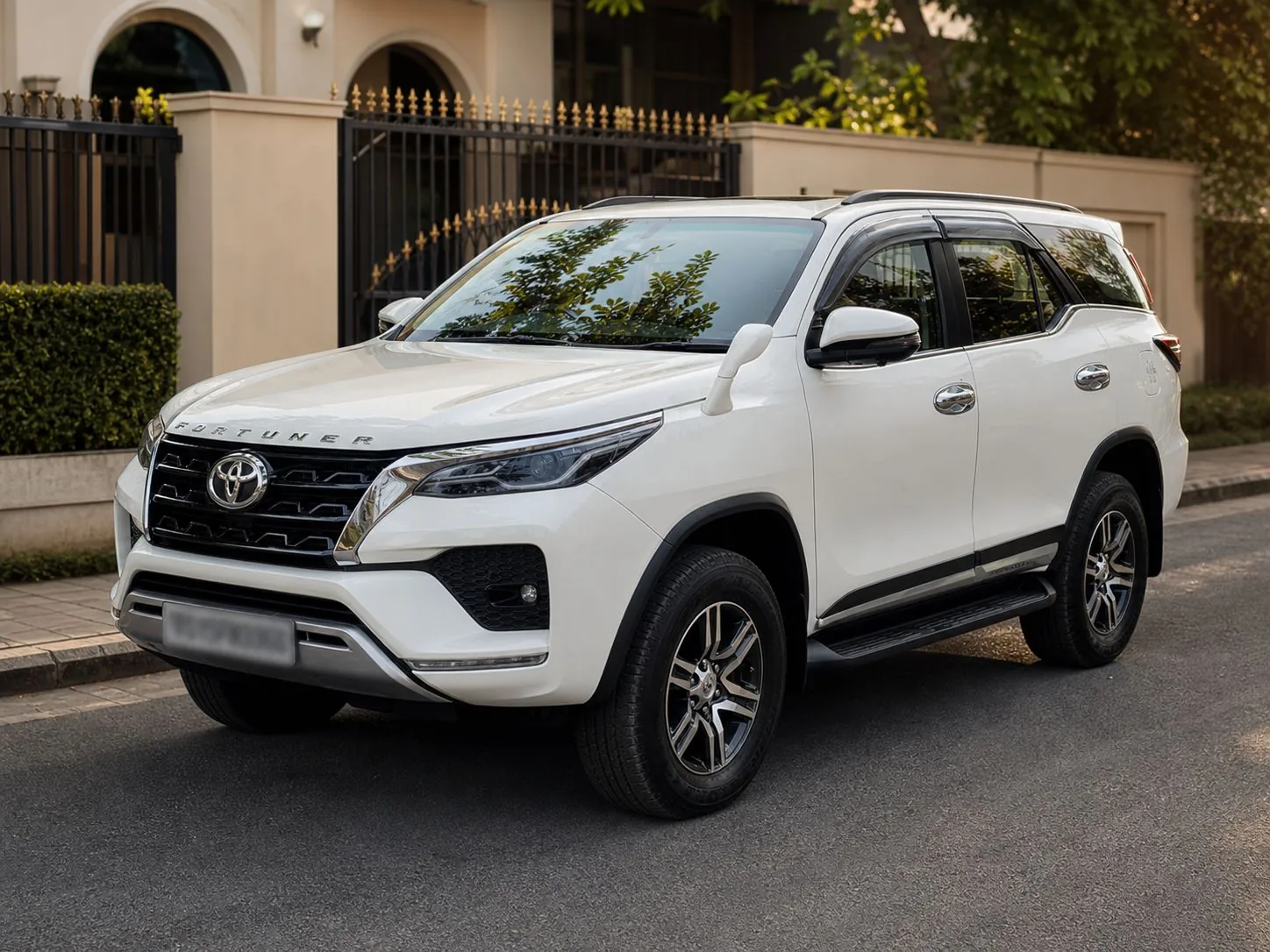 Toyota Fortuner for hire in Hyderabad by Mega City Tours and Travells.